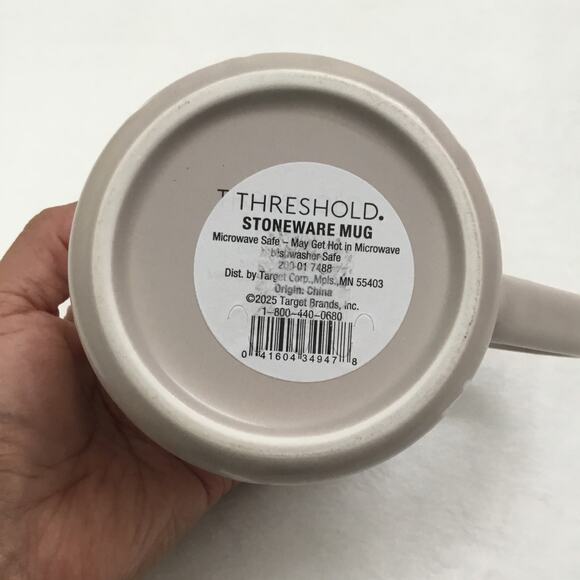 THRESHOLD STONEWARE Beige Mug  15oz "You're Doing Great" - Picture 5 of 5
